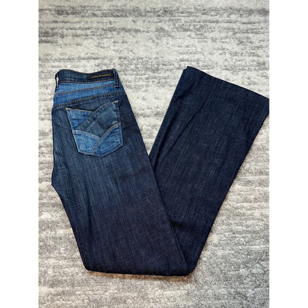 Citizens Of Humanity Dark Indigo Flared Wide Leg Jeans